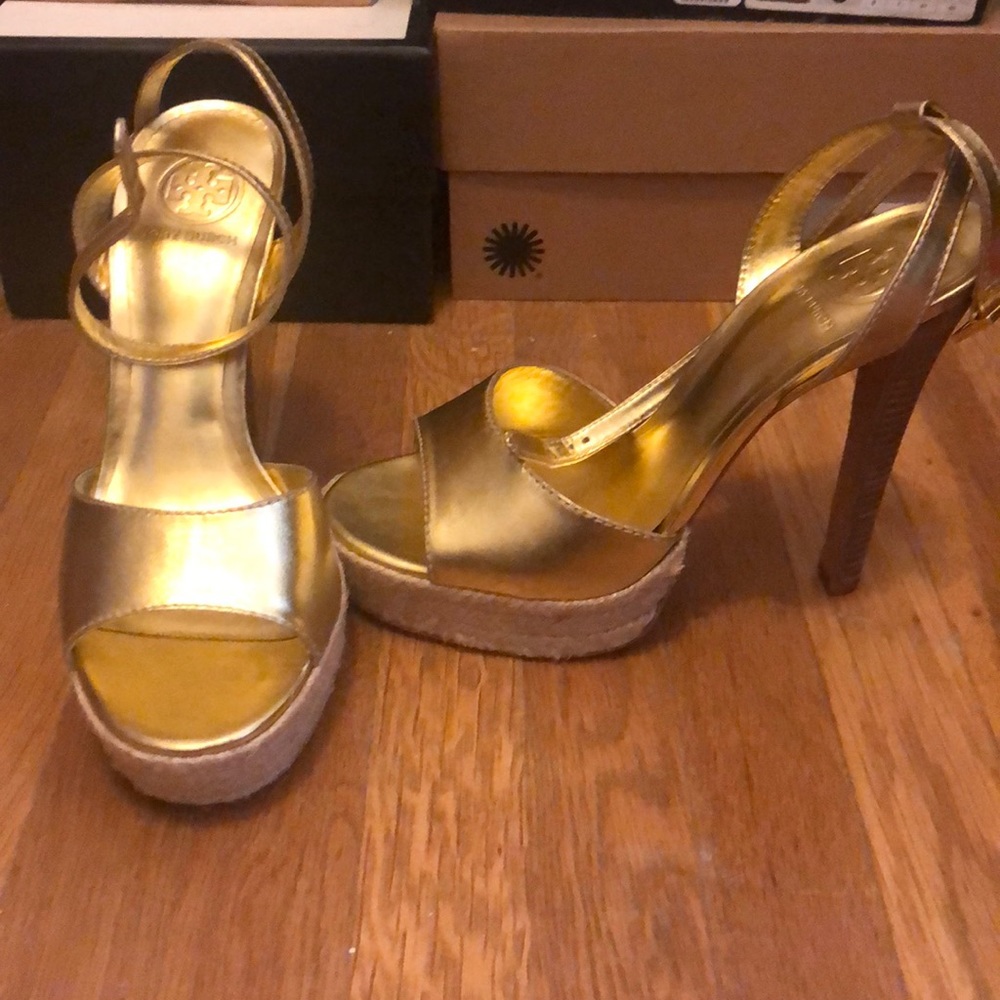 Tory Burch Platform Espadrille Heels